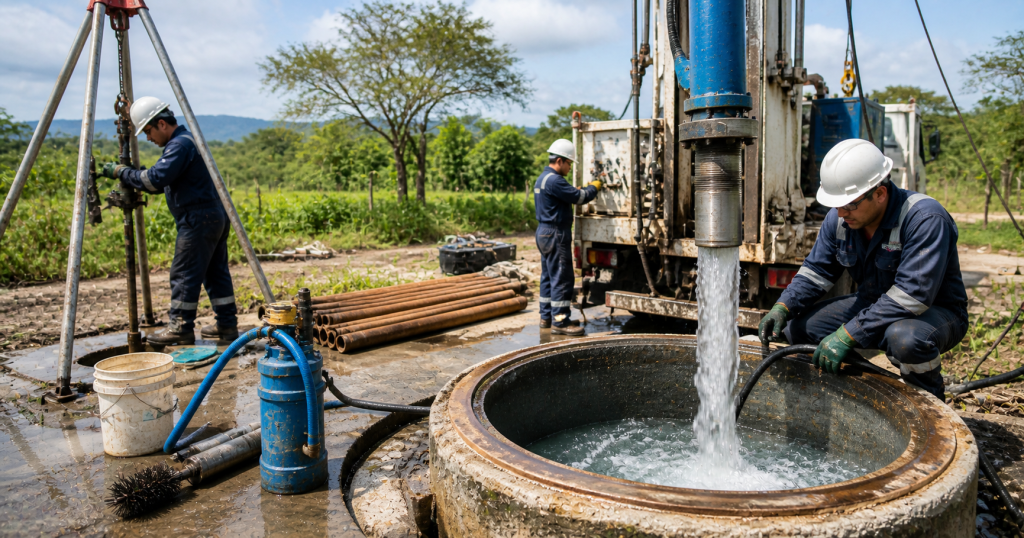 Construcción, Mantenimiento Y Limpieza De Pozos De Agua Subterránea Colombia estudios hidrogeológicos hidrológicos y ambiental