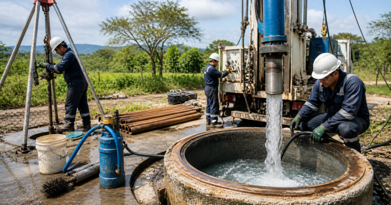 Construcción, Mantenimiento Y Limpieza De Pozos De Agua Subterránea Colombia estudios hidrogeológicos hidrológicos y ambiental